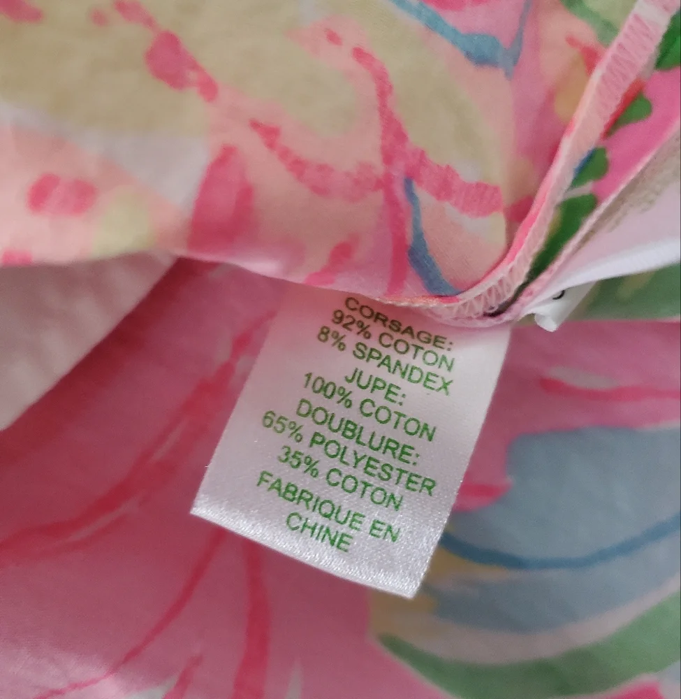 LILLY PULITZER Girls MULTI-COLOR DRESS WITH RUFFLE SIZE XL